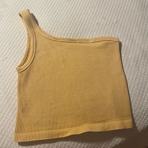 One Shoulder Tank VINTAGE YELLOW